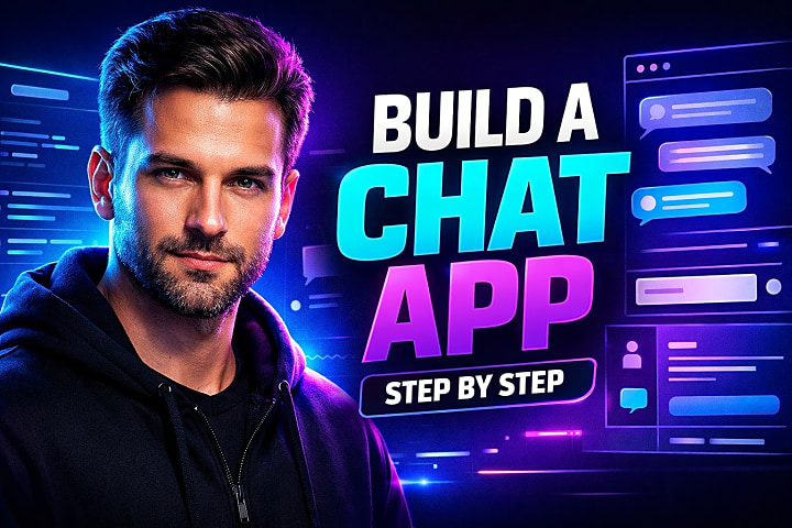 How to Build a Chat Application: Architecture, Tech Stack, and Step-by-Step Guide blog cover image