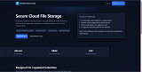 Secure Cloud File Storage System Final Year Flask Project screenshot 1