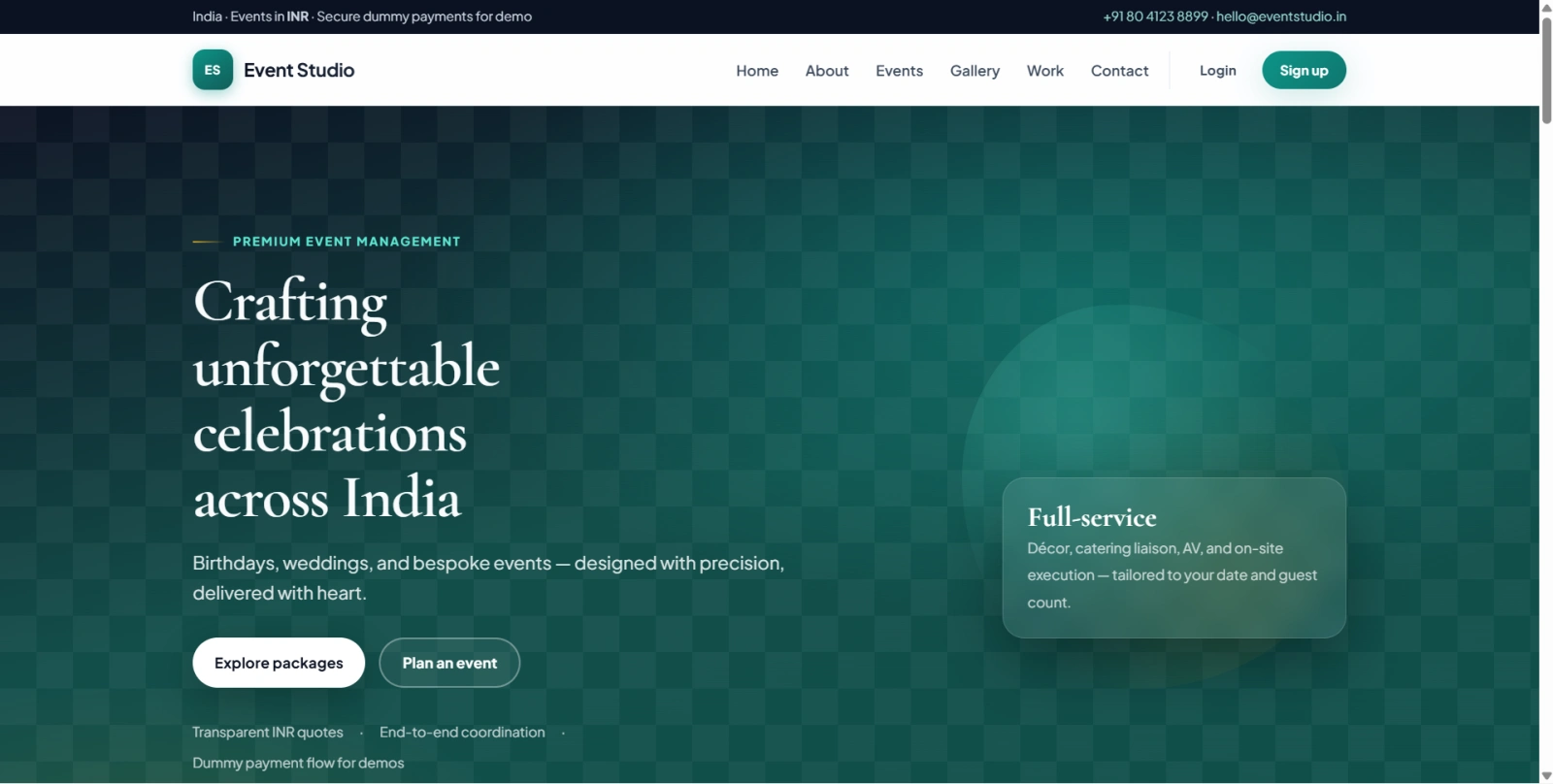Event Management System Final Year Project zoomed preview