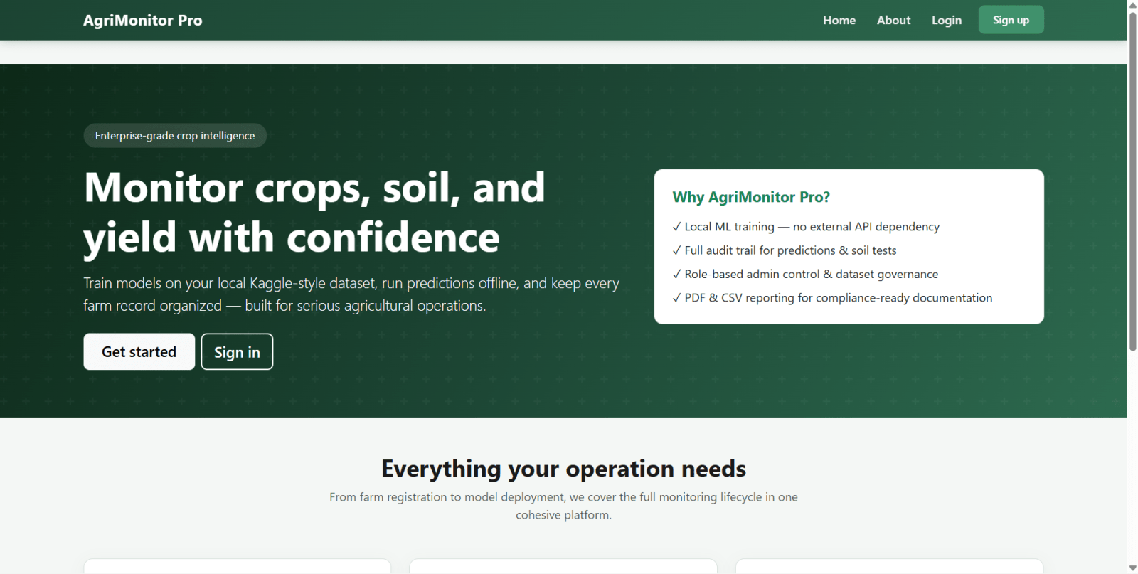 Agricultural Monitoring and Crop Prediction System with Machine Learning zoomed preview