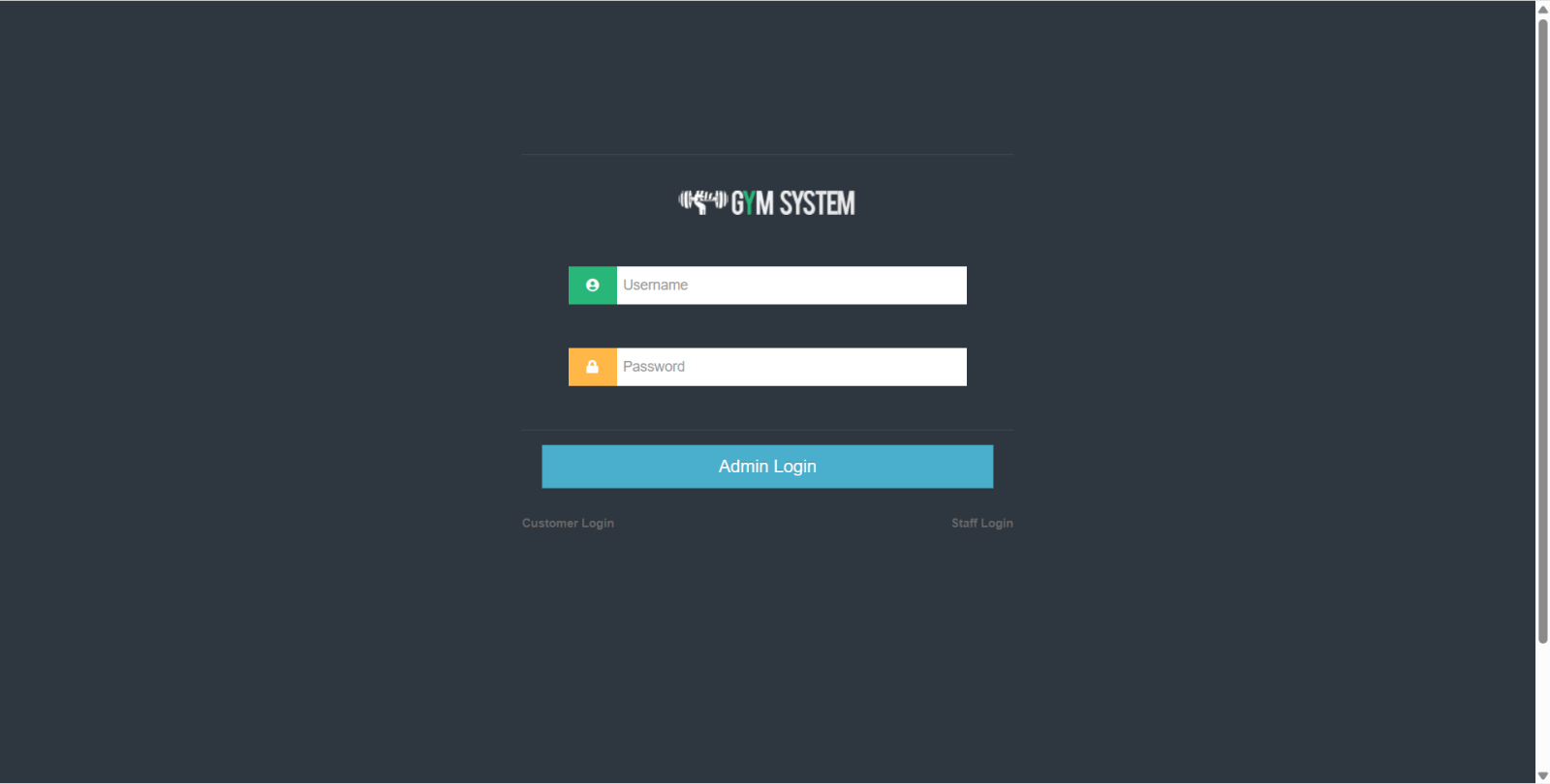 GYM Management System Final Year PHP Project zoomed preview