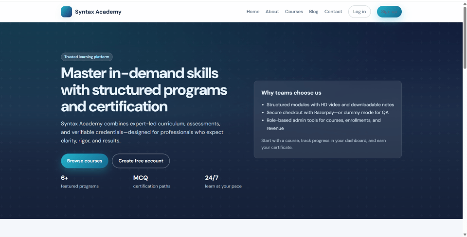 E-Learning LMS Platform using Python preview