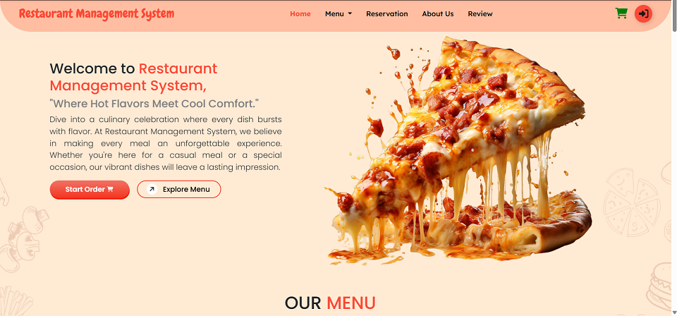 Online Food Ordering Web Application Final Year Project preview