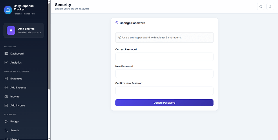 Daily Expense Tracker  preview