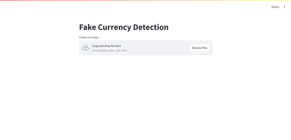Fake Currency Detection System Final Year Project preview