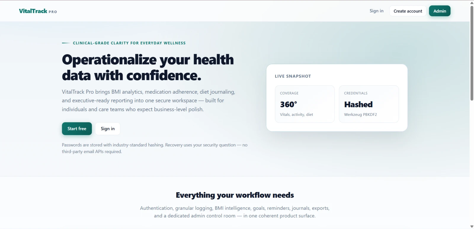 Health Tracker Using Python zoomed preview