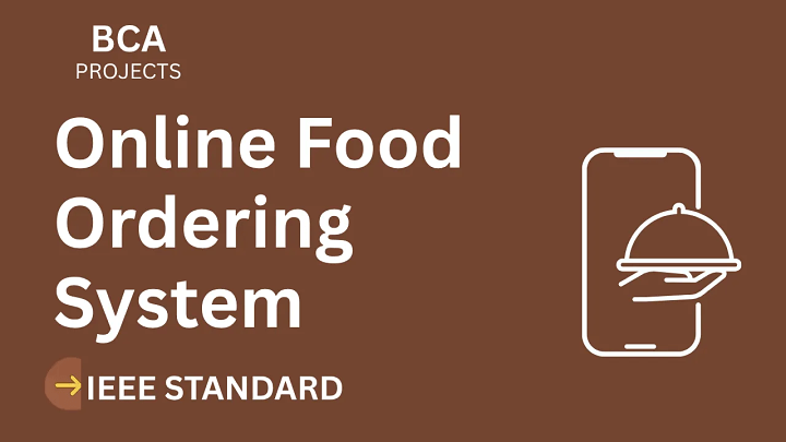Online Food Ordering – BCA Project Report with IEEE Standard Format blog cover image