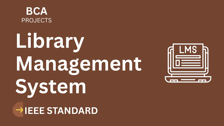 Library Management – BCA Project Report with IEEE Standard Format blog cover image