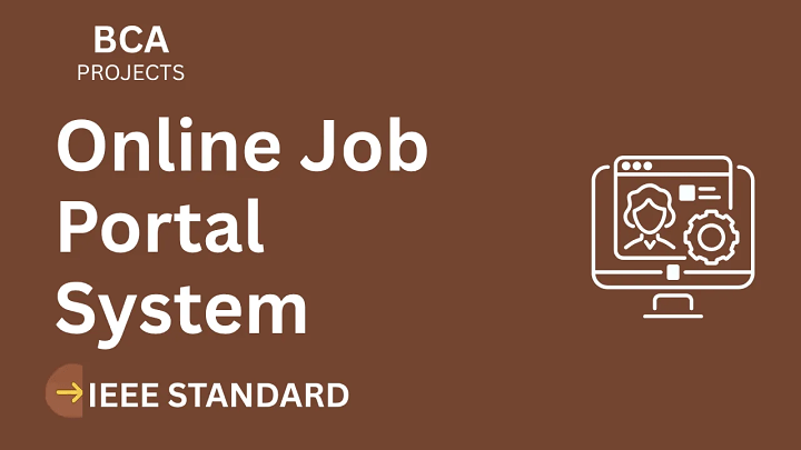 Online Job Portal – BCA Project Report with IEEE Standard Format blog cover image