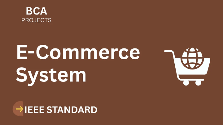 E-Commerce – BCA Project Report with IEEE Standard Format blog cover image