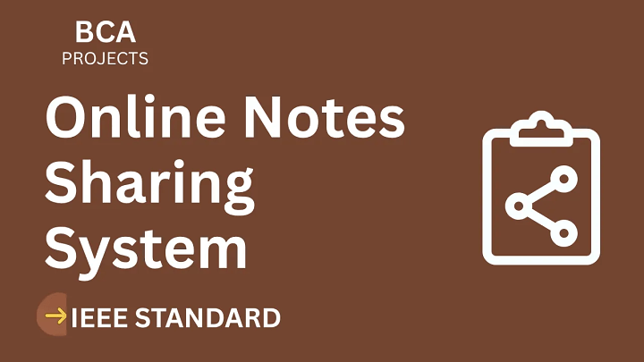 Online Notes Sharing System – BCA Project Report with IEEE Standard Format blog cover image