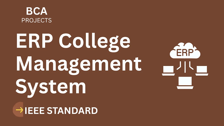 ERP College Management – BCA Project Report with IEEE Standard Format blog cover image