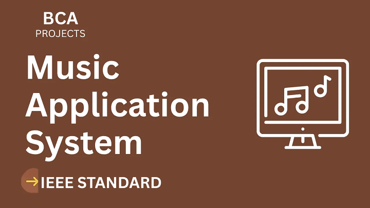 Music Application – BCA Project Report with IEEE Standard Format blog cover image
