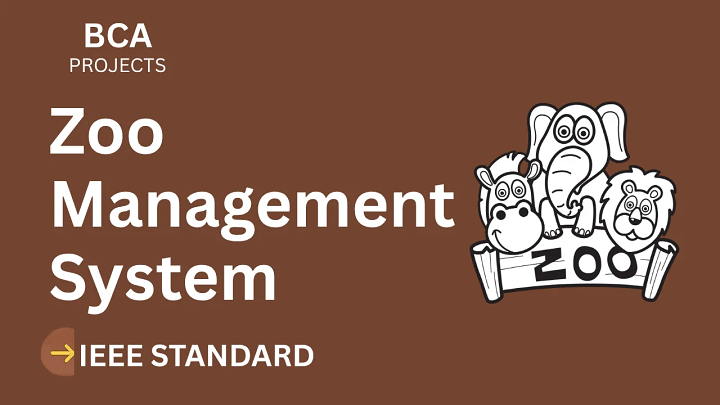 Zoo Management System – BCA Project Report with IEEE Standard Format blog cover image