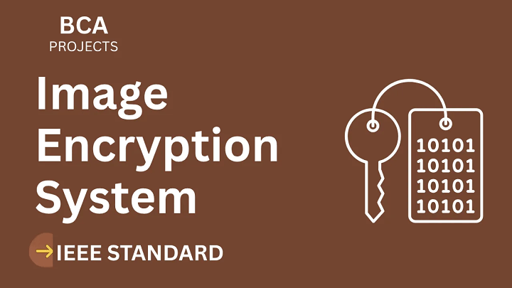 Image Encryption – BCA Project Report with IEEE Standard Format blog cover image