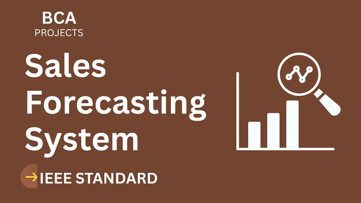 Sales Forecasting – BCA Project Report with IEEE Standard Format blog cover image