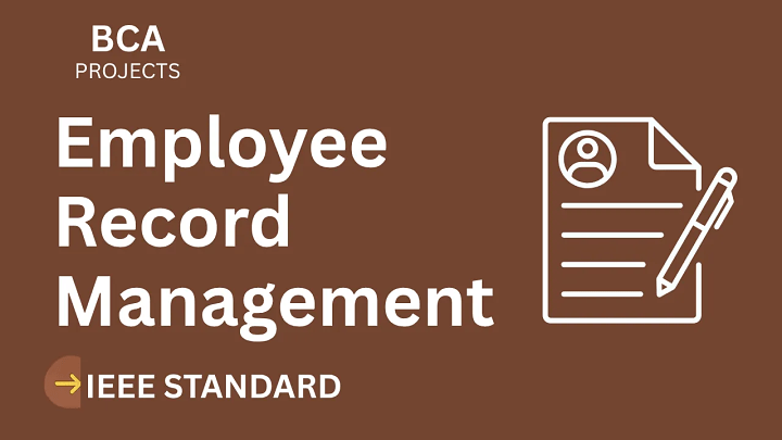Employee Record Management System – BCA Project Report with IEEE Standard Format blog cover image