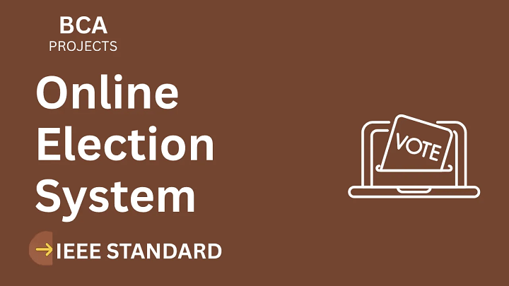 Online Election System – BCA Project Report with IEEE Standard Format blog cover image