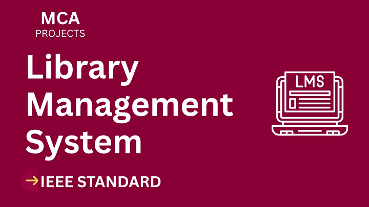 Library Management – MCA Project Report with IEEE Standard Format