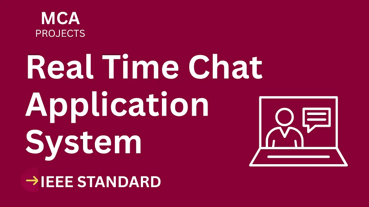 Real Time Chat Application – MCA Project Report with IEEE Standard Format blog cover image