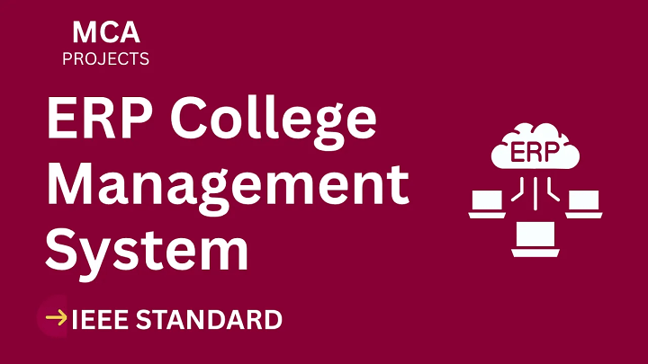 ERP College Management – MCA Project Report with IEEE Standard Format