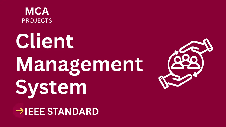 Client Management System – MCA Project Report with IEEE Standard Format blog cover image