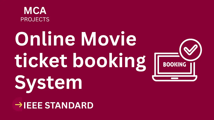Online Movie ticket booking – MCA Project Report with IEEE Standard Format blog cover image