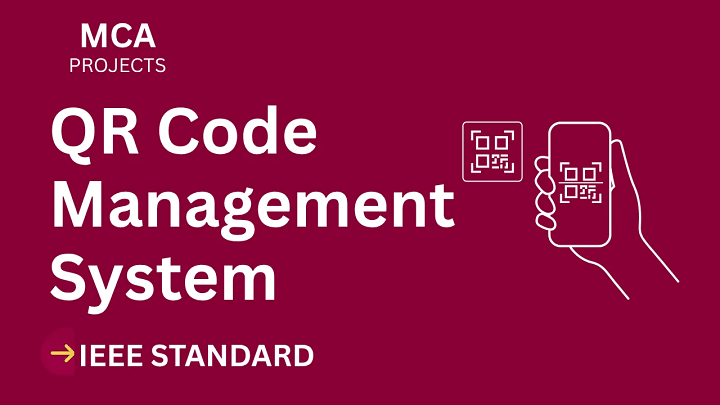 QR Code Management – MCA Project Report with IEEE Standard Format blog cover image