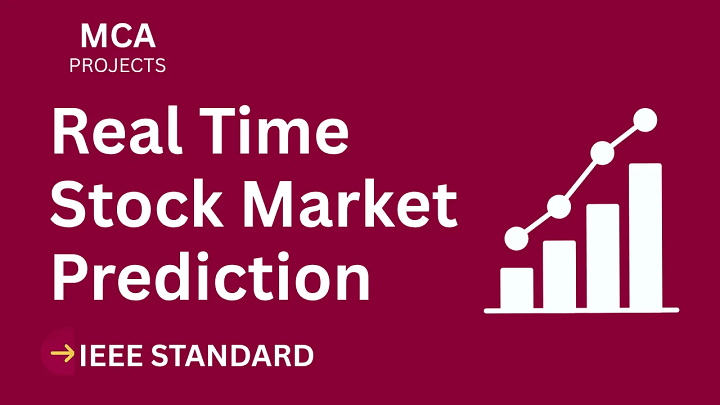 Real Time Stock Market Prediction – MCA Project Report with IEEE Standard Format blog cover image