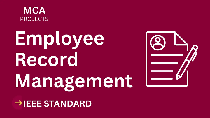 Employee Record Management System – MCA Project Report with IEEE Standard Format