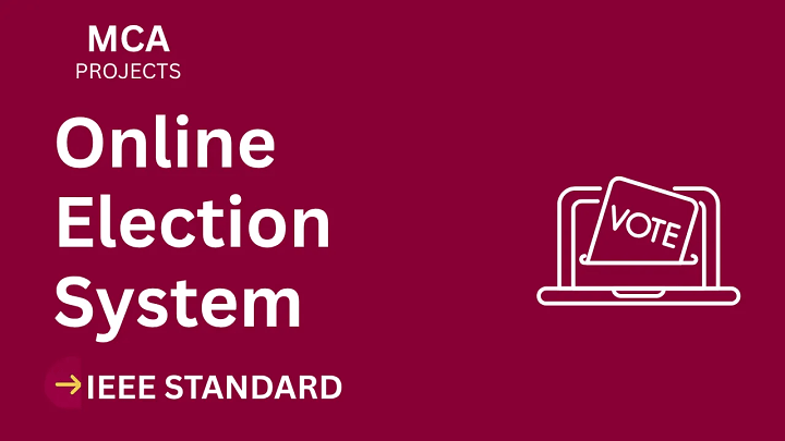 Online Election System – MCA Project Report with IEEE Standard Format