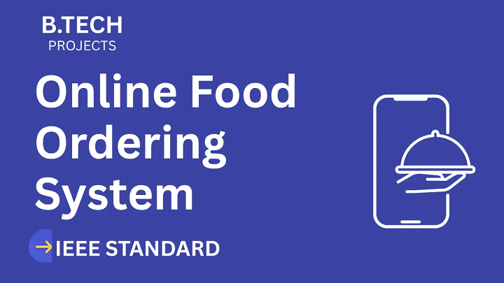Online Food Ordering – B.Tech Project Report with IEEE Standard Format blog cover image