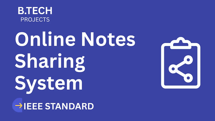 Online Notes Sharing System – B.Tech Project Report with IEEE Standard Format blog cover image
