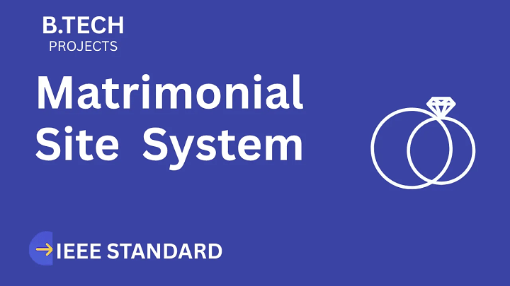 Matrimonial Site – B.Tech Project Report with IEEE Standard Format blog cover image