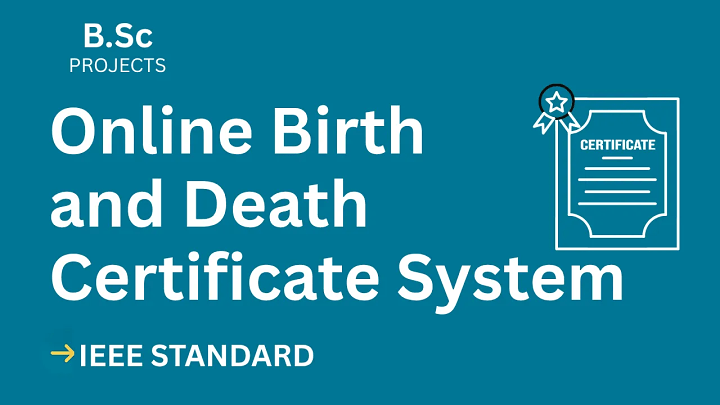 Online Birth and Death Certificate System – B.Sc Project Report with IEEE Standard Format blog cover image