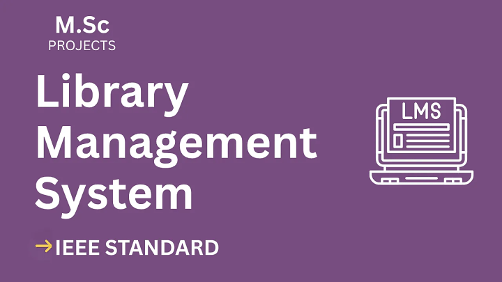 Library Management – M.Sc Project Report with IEEE Standard Format blog cover image