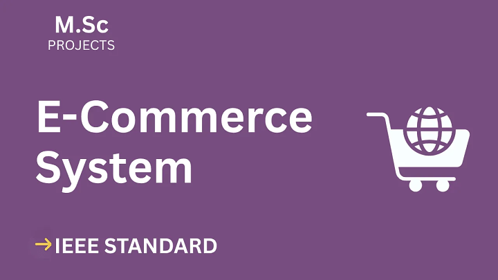 E-Commerce – M.Sc Project Report with IEEE Standard Format blog cover image