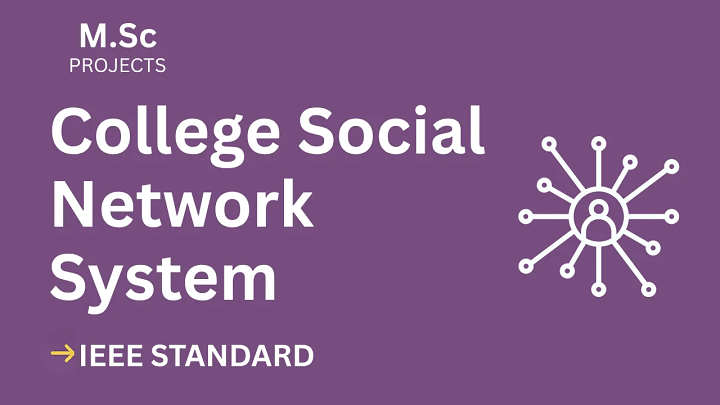 College Social Network – M.Sc Project Report with IEEE Standard Format blog cover image