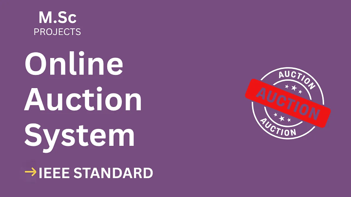Online Auction System – M.Sc Project Report with IEEE Standard Format blog cover image