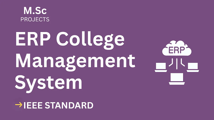 ERP College Management – M.Sc Project Report with IEEE Standard Format blog cover image