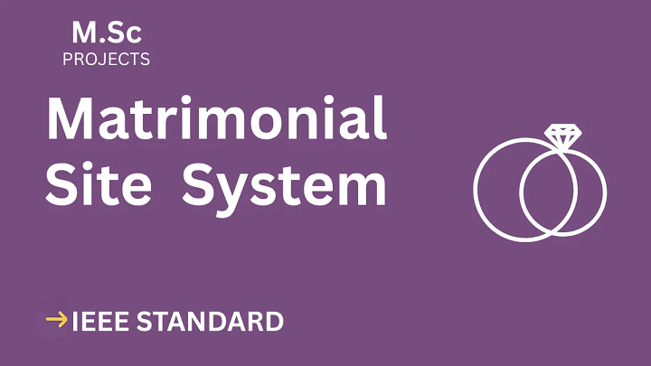Matrimonial Site – M.Sc Project Report with IEEE Standard Format blog cover image