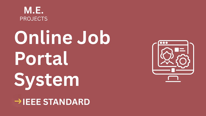 Online Job Portal – ME Project Report with IEEE Standard Format