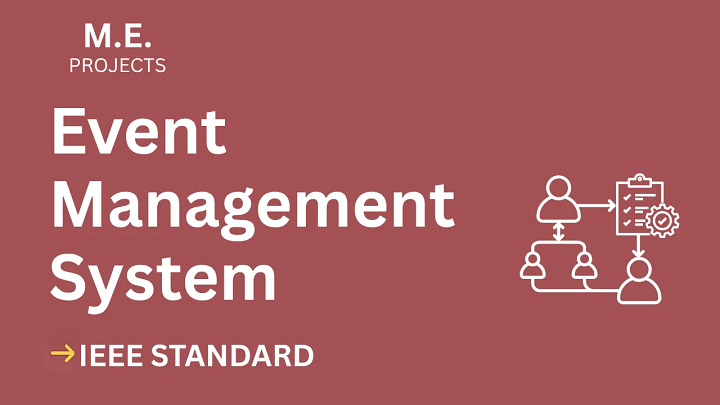 Event Management System – ME Project Report with IEEE Standard Format blog cover image