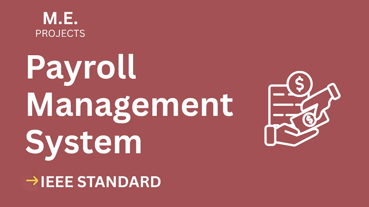 Payroll Management – ME Project Report with IEEE Standard Format blog cover image