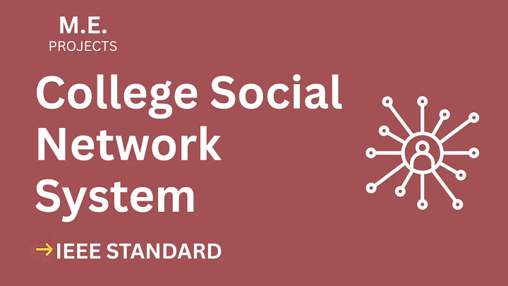College Social Network – ME Project Report with IEEE Standard Format blog cover image