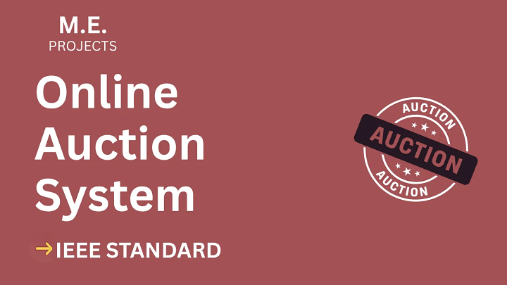 Online Auction System – ME Project Report with IEEE Standard Format blog cover image