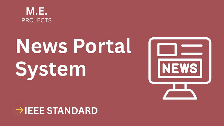 News Portal – ME Project Report with IEEE Standard Format blog cover image