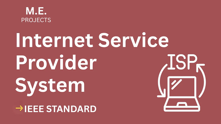 Internet Service Provider – ME Project Report with IEEE Standard Format blog cover image