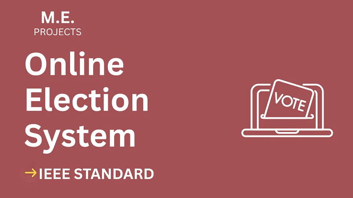 Online Election System – ME Project Report with IEEE Standard Format blog cover image