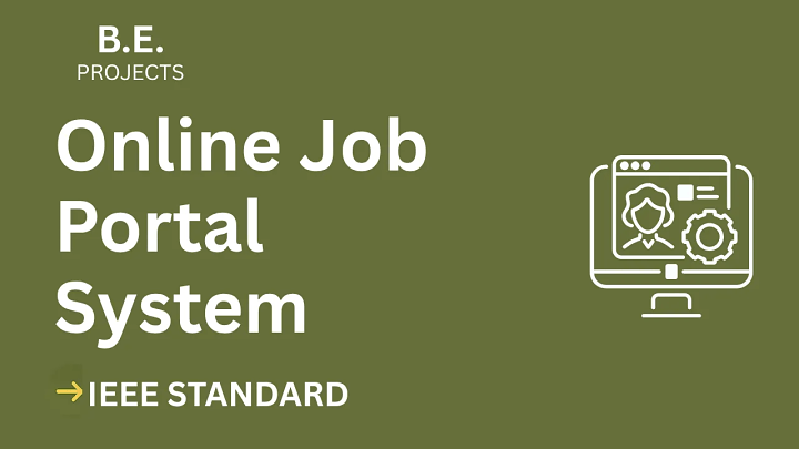 Online Job Portal – BE Project Report with IEEE Standard Format blog cover image
